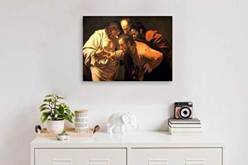 Alonline Art - ספק תומאס מאת Caravaggio | מסגרים מתוחים ממוסגרים על מסגרת מוכנה לתלייה -